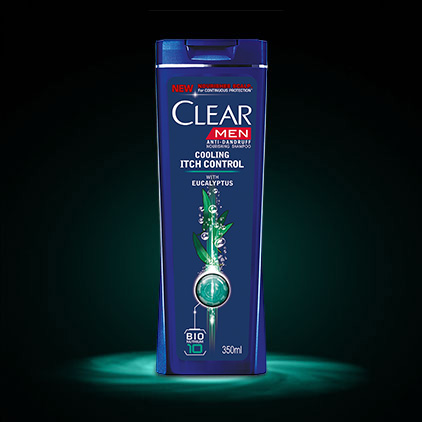 Cooling Itch Control- Clear shampoo Men 350ml